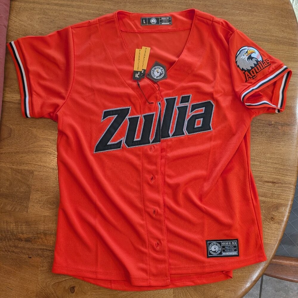 Camiseta Oficial Águilas del Zulia Damas Naranja talla L Jersey Águilas del Zuli